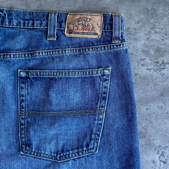 Vintage Y2K L.L. Bean Baggy Skater Essential Denim Jeans - Picture 3 of 4
